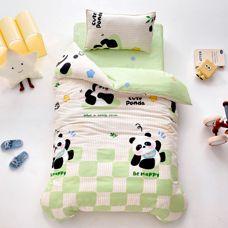 Jardín de infantes colcha de tres piezas para jardín especial de seis piezas siesta de siete piezas colcha de algodón para estudiantes de primaria
