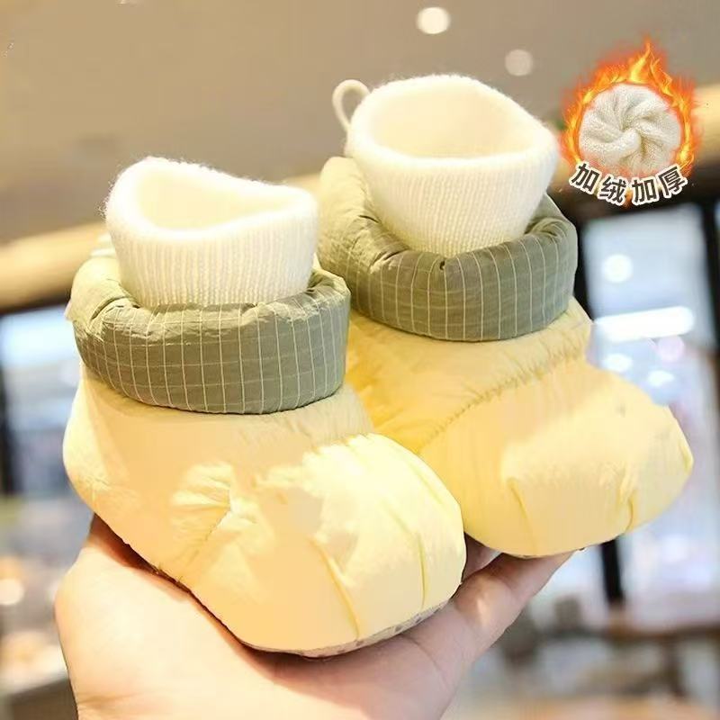 秋冬季婴儿布步前鞋0-1岁3-6个月男女宝宝婴幼软底学步新生不掉|undefined