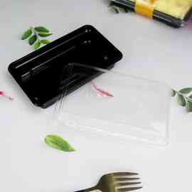 JZS5批发二粒班戟盒雪媚娘长方形透明塑料包装盒烘焙西点一次性打