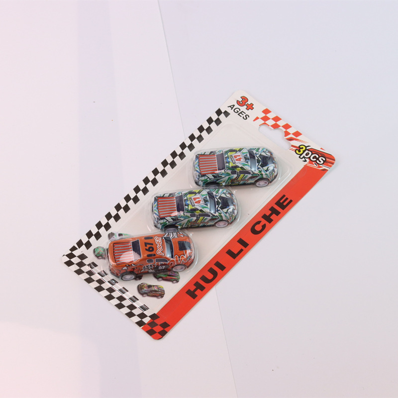 Juguetes de deslizamiento transfronterizos coches de carreras de ingeniería modelo de coche conjunto de regalos para niños coches de simulación de metales image 4