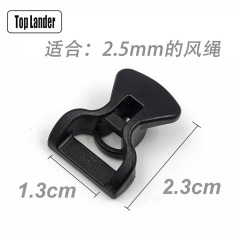 Outdoor tent canopy fixing clips, plastic multi-functional cord hooks, camping windproof rope adjustment clips