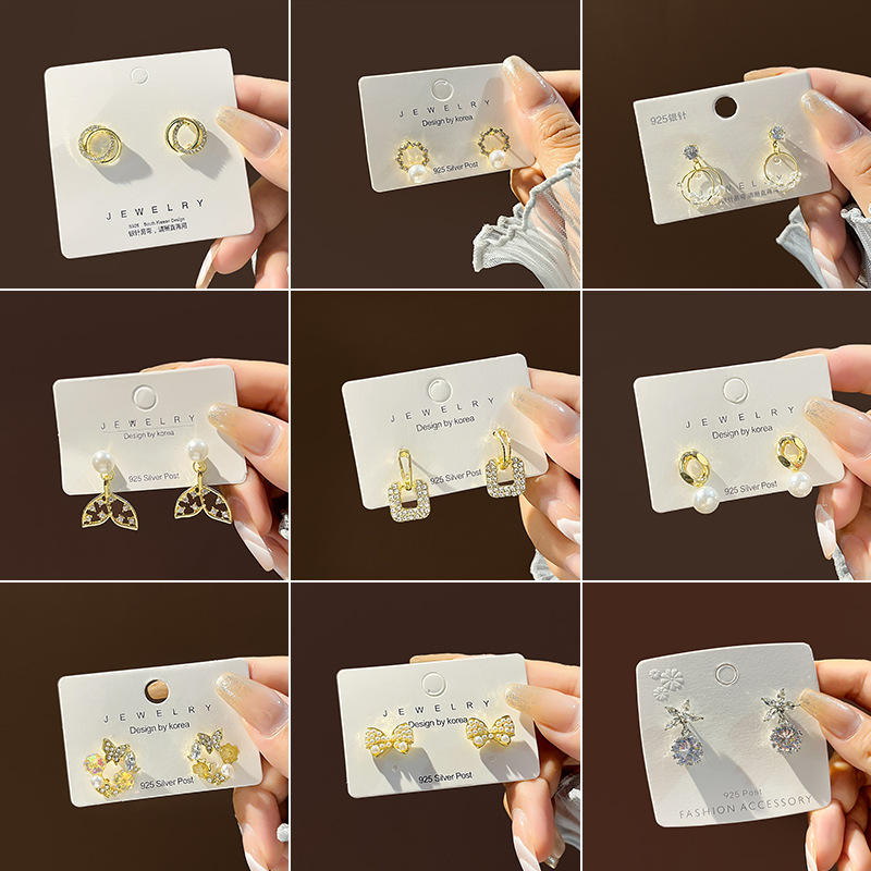 geometric sophisticated universal earrings from pearl