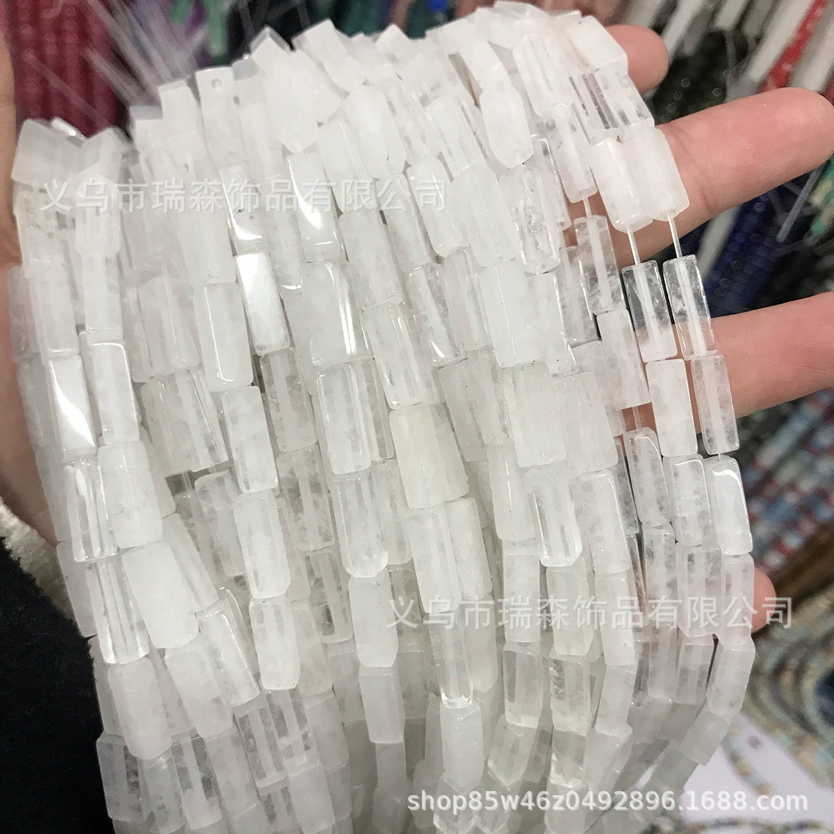 Rectangular beads, accessory, accessories, 4×13mm, DIY
