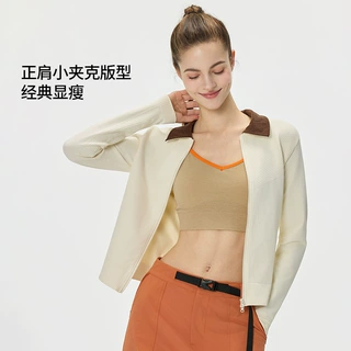 秋季灯芯绒翻领短款修身棒球服柔软百搭休闲复古运动外套