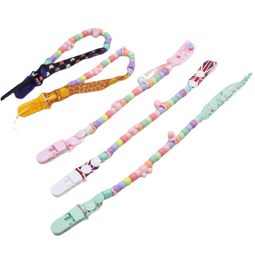 Baby pacifier chain/beaded handmade pacifier clip/baby teething pacifier chain to prevent falling off/children's toys