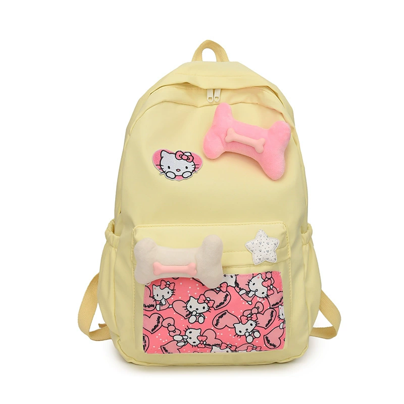 Capacious backpack, cute cartoon bag