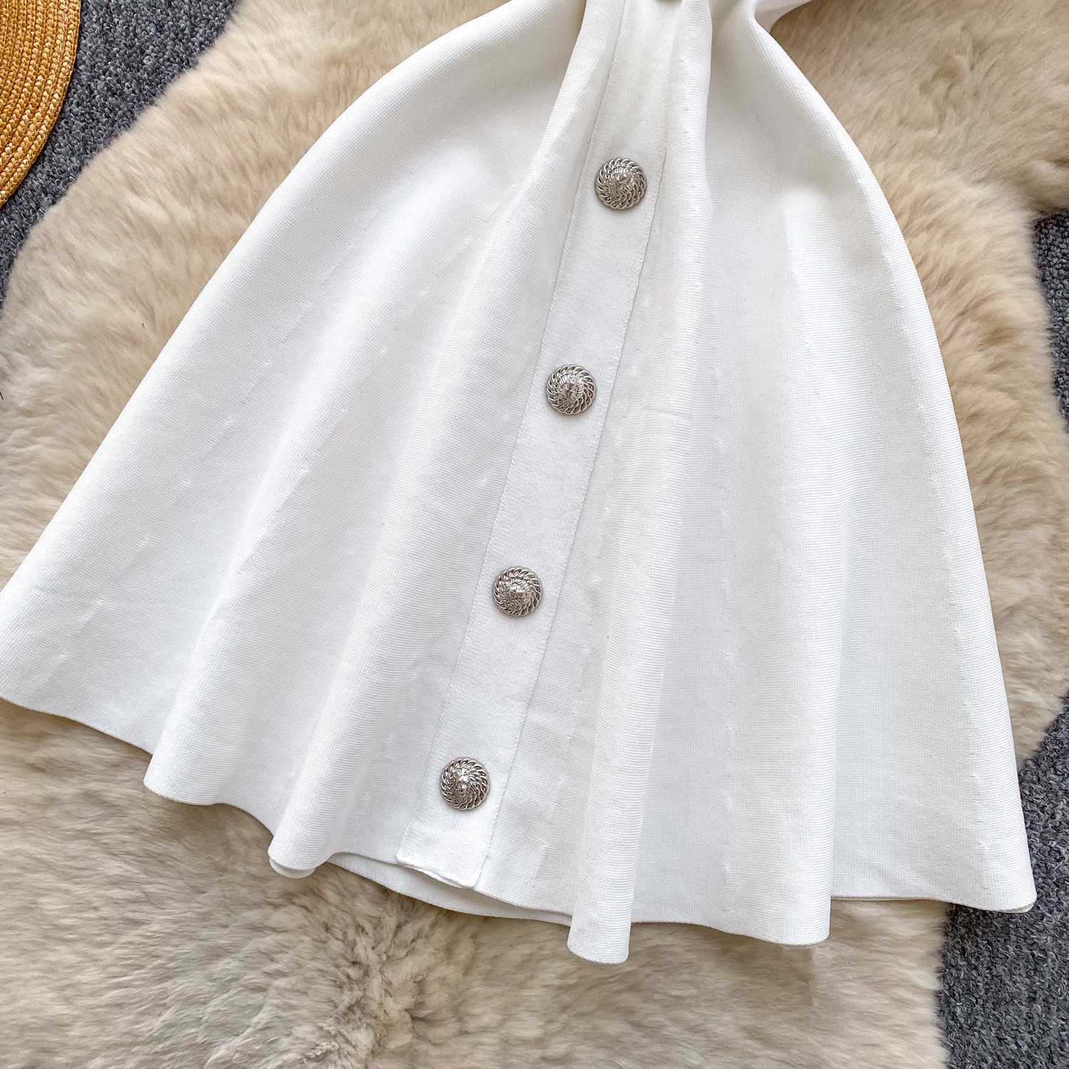 2026 Spring New Style Vest Knit Dress, Sleeveless, Waist Cinching, A Line Skirt, Suitable For Petite Figures, Perfect As An Inner Layer Dress_ecoleips.com