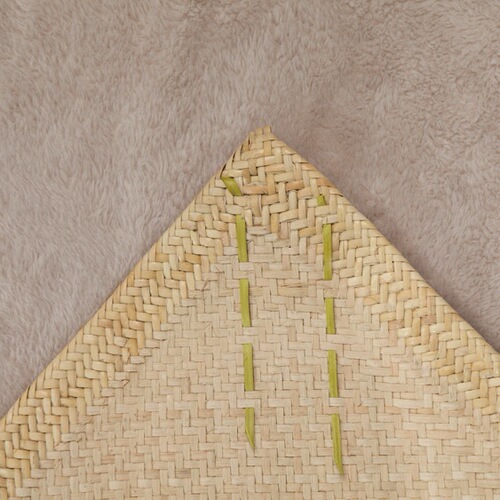 Niteng's authentic handmade natural Indonesian rattan mat with special white and green 1.5/1.8 meter real rattan mat