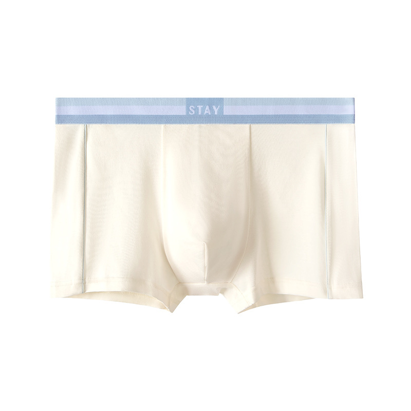 Ropa interior de los hombres de verano de los muchachos delgados boxer shorts deportes juveniles transpirable boxer shorts ropa interior modal