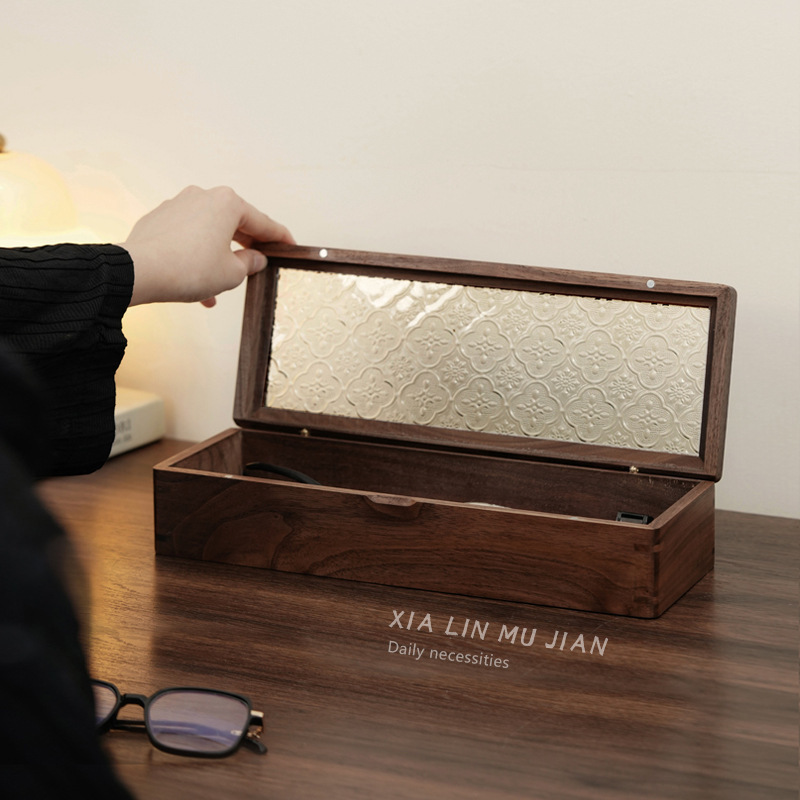 Gold Bar Storage Box, Light Luxury Collection, 100g Jewelry Watch Wooden Small Box