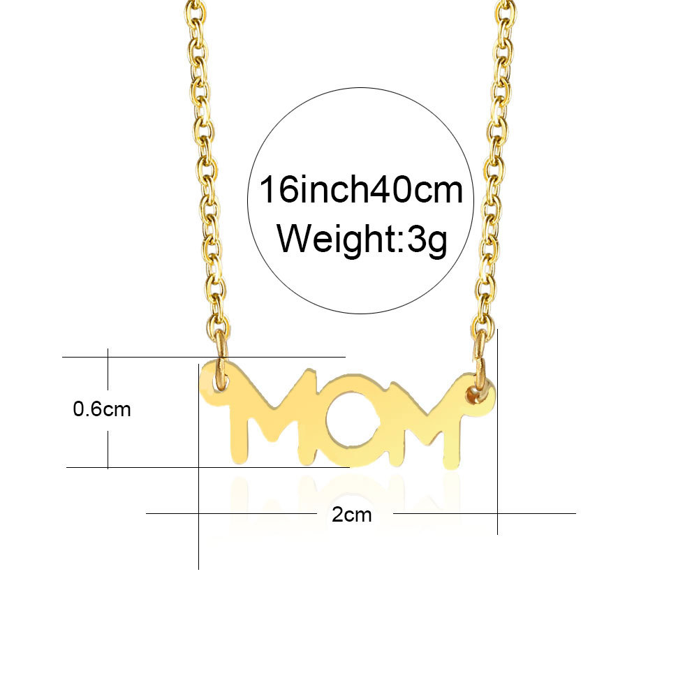 Mama Alloy Letter Alloy Necklace Mother's Day Series Women's Jewelry display picture 1