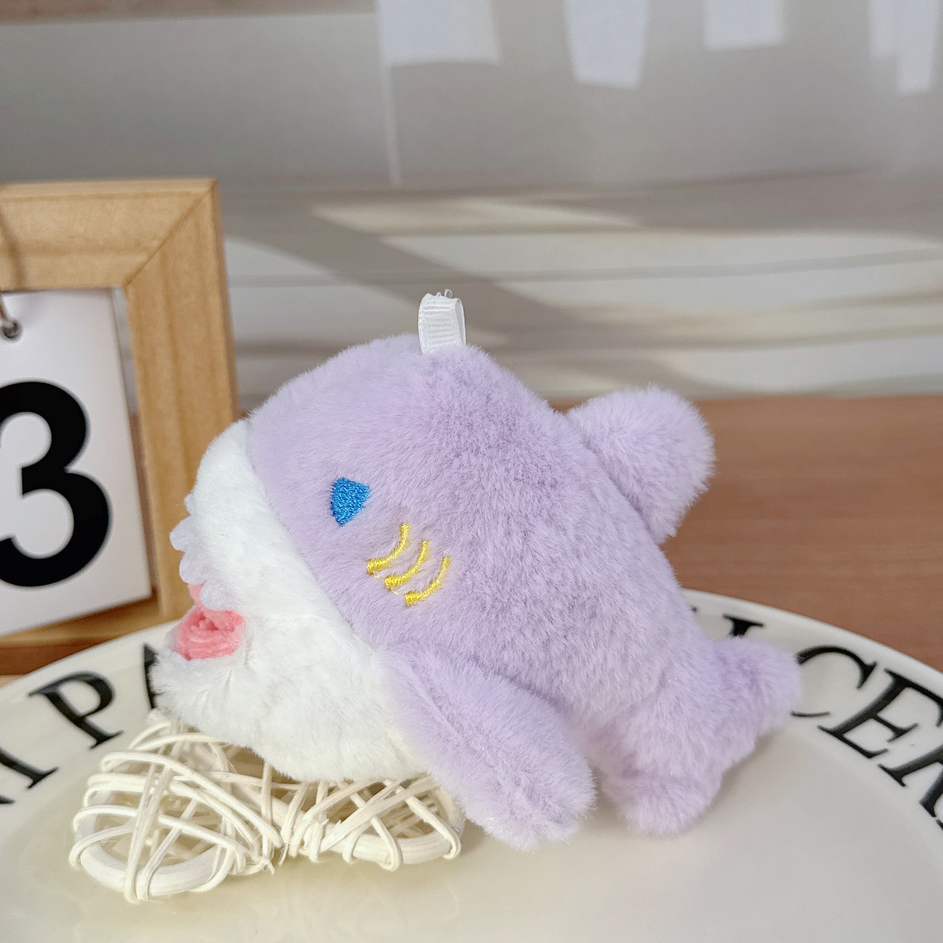 Tiktok Transfronteriza Popular tiburón ballena simulación de peluche de juguete llavero colgante criatura marina Ragdoll muñeca