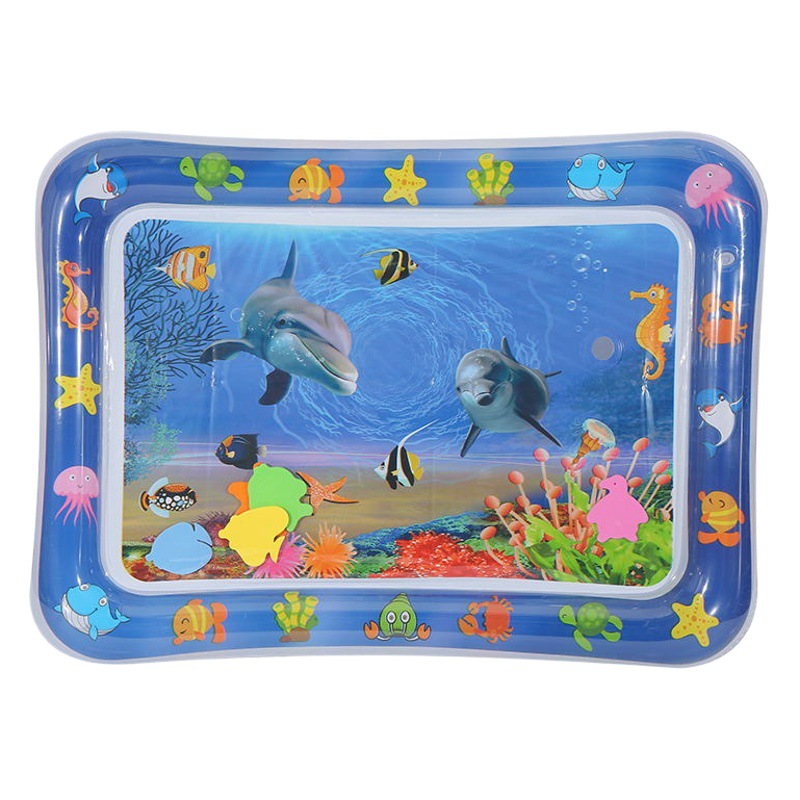 Cross-Border Baby Water Play Mat Pvc Ocean Fish Children's Play Mat Large Baby Ice Mat Thickened Inflatable Toy