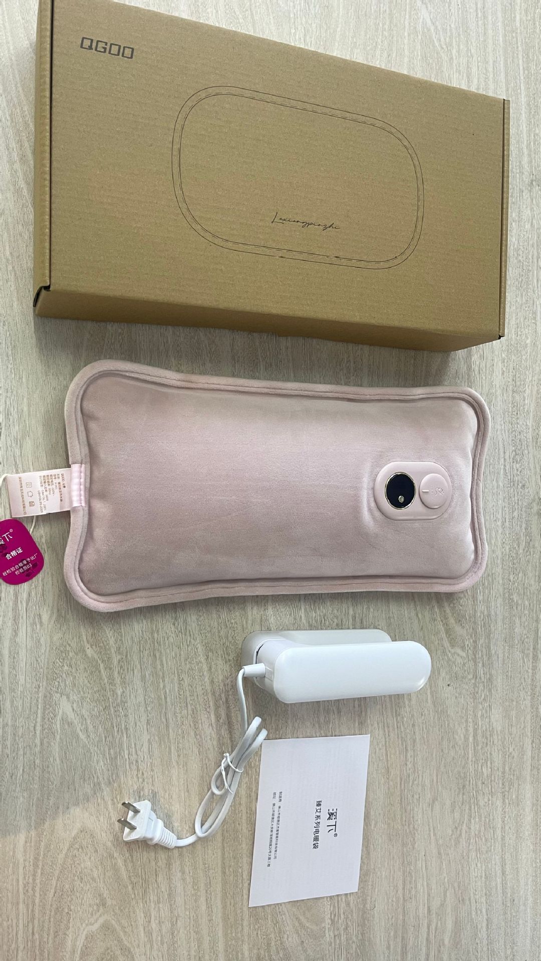 확장 소녀 분말 디지털 디스플레이 온수 가방 + 정사이즈 방폭 클립