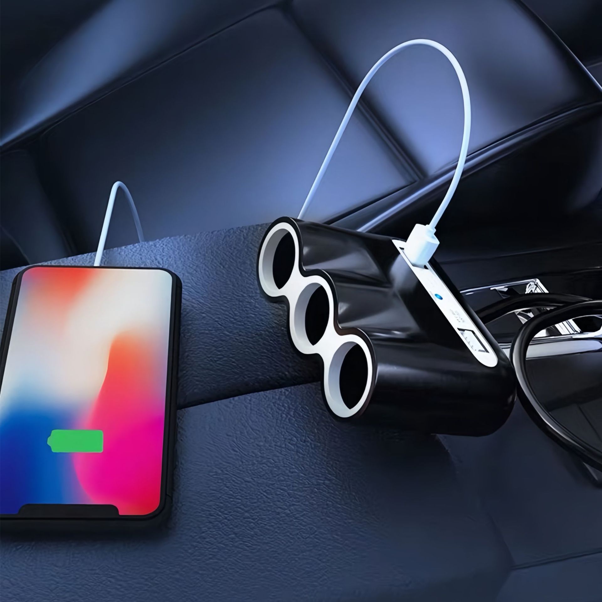 Araba Şarj Cihazı 200W - Üç Çıkışlı Çakmak Soketinden Hızlı Şarj, USB ve Elektrik Dönüştürücü