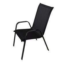 Dos sillas apilables de Textilene