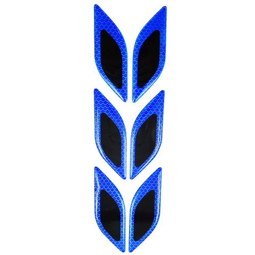 Car door anti-collision strip, wheel arch leaf, reflective decorative sticker, carbon fiber body warning sticker, cross-border new product