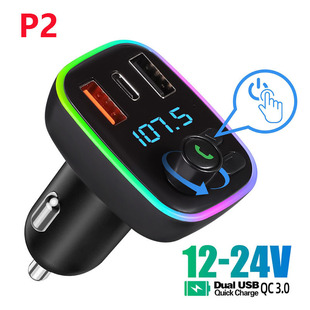 QC3.0 Автомобильный Bluetooth MP3 громкой связи воспроизведение автомобиля FM-передатчик TYPE-C Bluetooth двойной USB зарядная карта T F