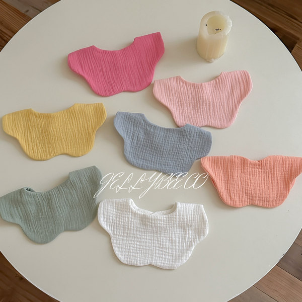 Children's cotton brand gauze eating bib
