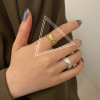 Tide, fashionable line small design ring, simple and elegant design, internet celebrity, on index finger