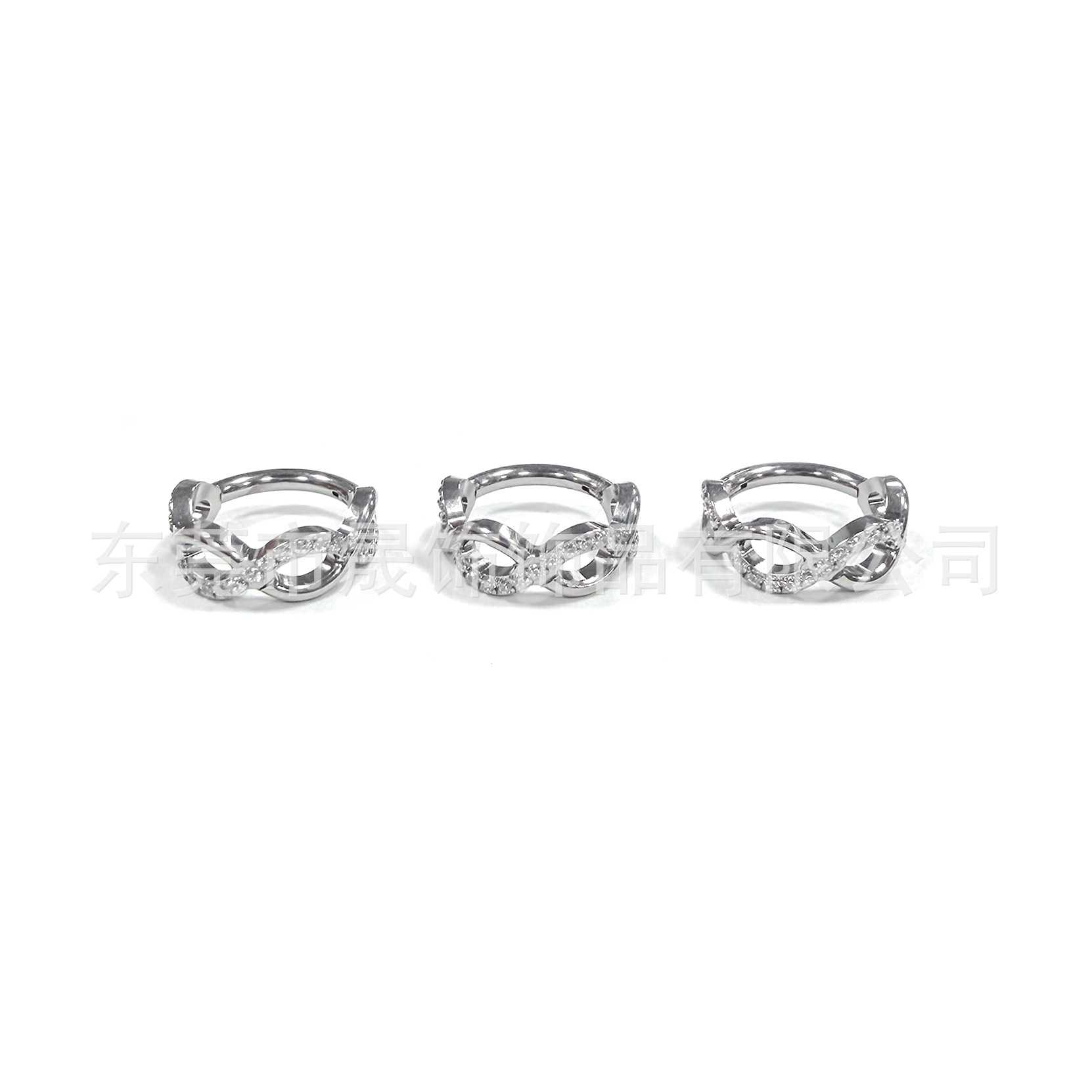 F136 Titanium Alloy Earring Hoop Earring Studded Cubic Zirconia Helix Ring G23 Titanium 闭口 Ring Nose Hoop Piercing Jewelry Ear 扣