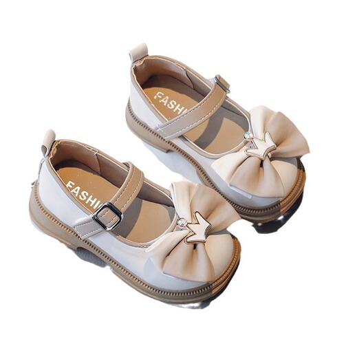 Girls' Shoes  Autumn New Children's Shoes Children's Soft Sole Princess Shoes Girls Bow Mary Jane Small Leather Shoes
