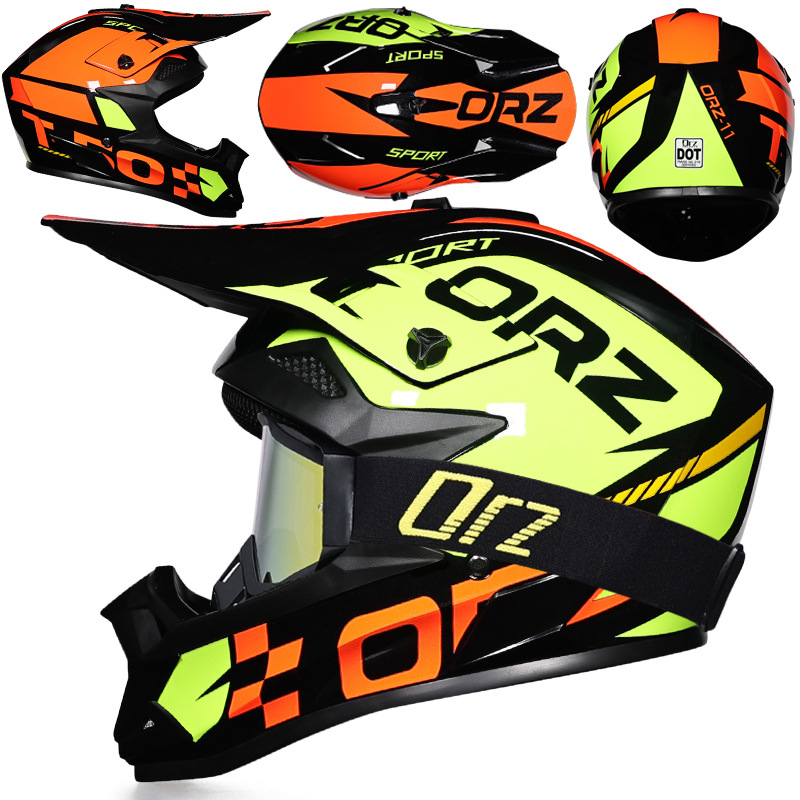 Nuevo casco de ciclismo Off-Road Orz, casco de rally para hombres y mujeres, casco todoterreno transpirable de carreras ADV de talla grande