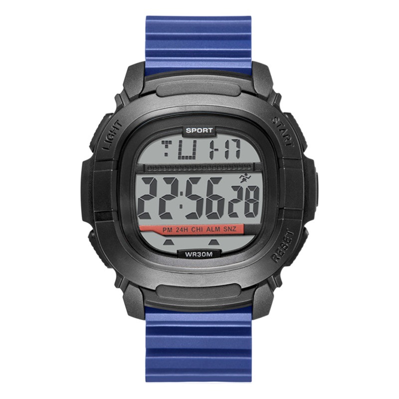 Moda multifuncional reloj electrónico de los hombres deportes al aire libre reloj de pulsera impermeable deportes LED reloj electrónico para adolescentes