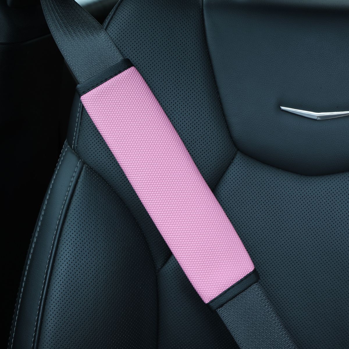 Car seatbelt shoulder pad with leather embossed basketball pattern, sports style, supports cross-border dropshipping