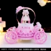 Carriage powder automatic falling snow + lanterns + music medium size ✦