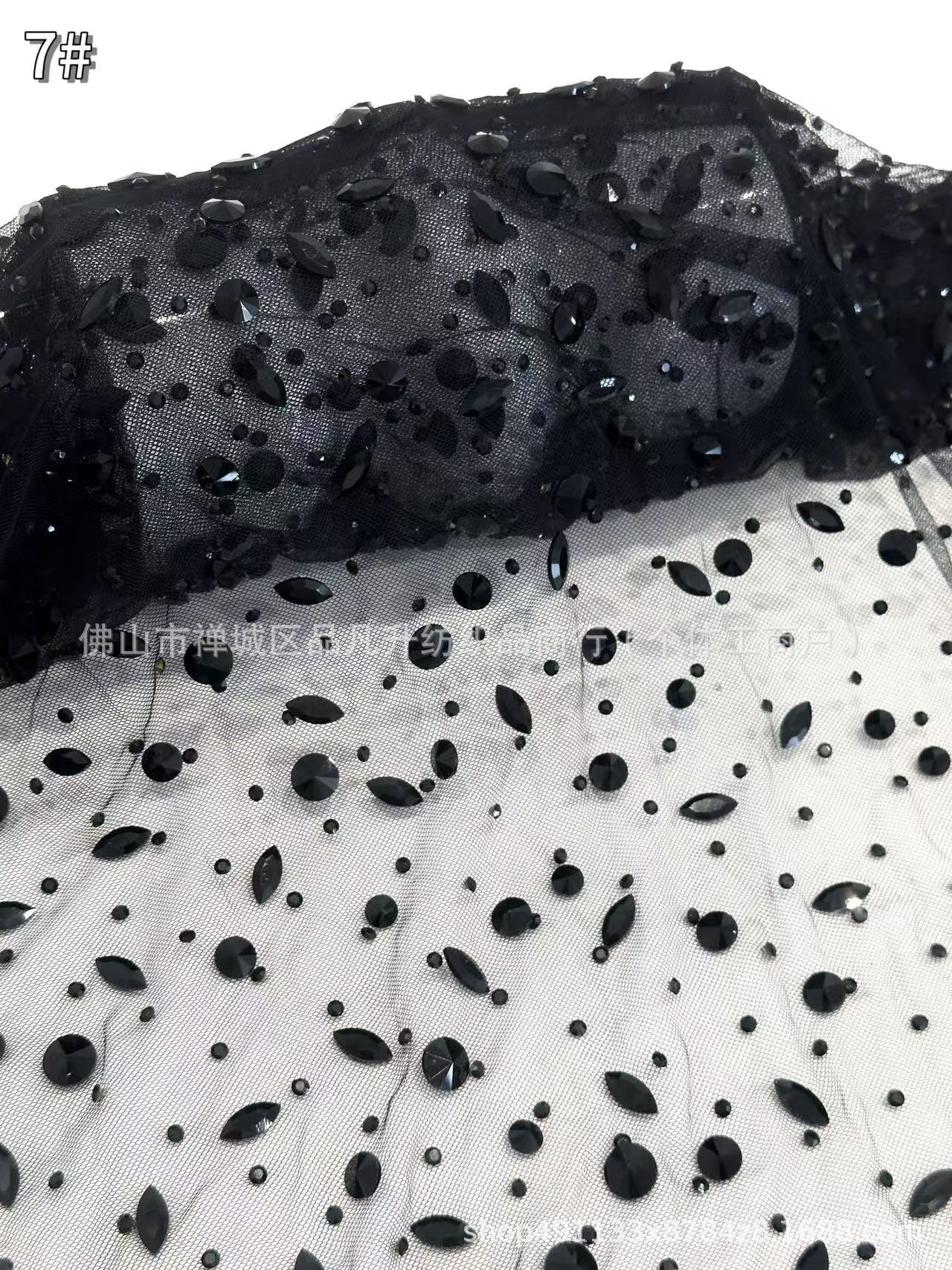 Fabricantes de taladro manual de punto industria pesada de alta moda de lujo Suzhou ropa de moda tela transfronteriza explosión de Amazon