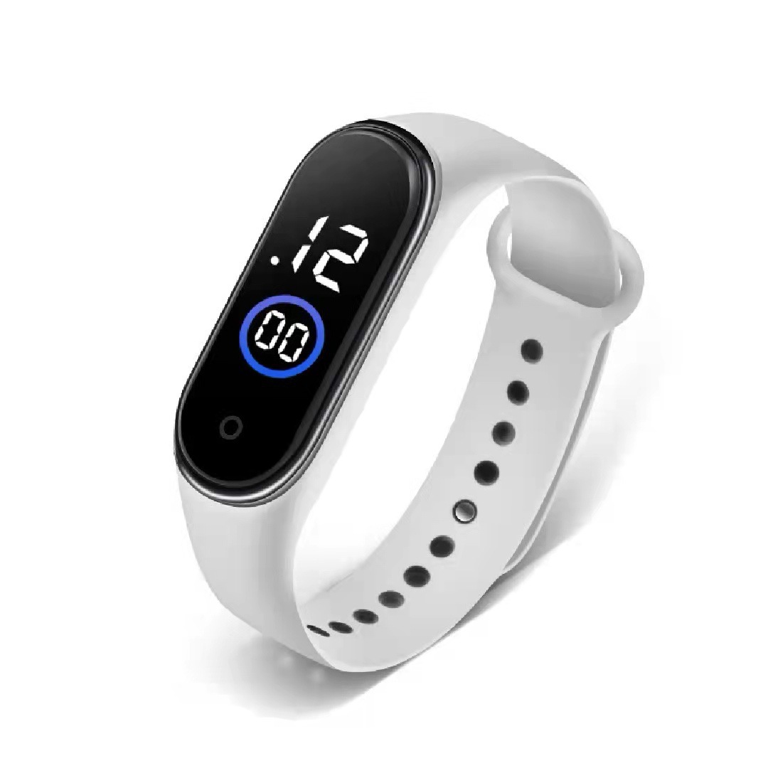 Nuevo M4 reloj electrónico pulsera pantalla táctil impermeable gran fuente moda deportes estudiante LED reloj electrónico