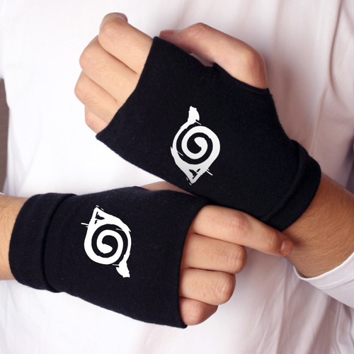Anime Glove Half-Finger Keyboard Glove Winter Warmth Personalized Gloves for Men and Women Students