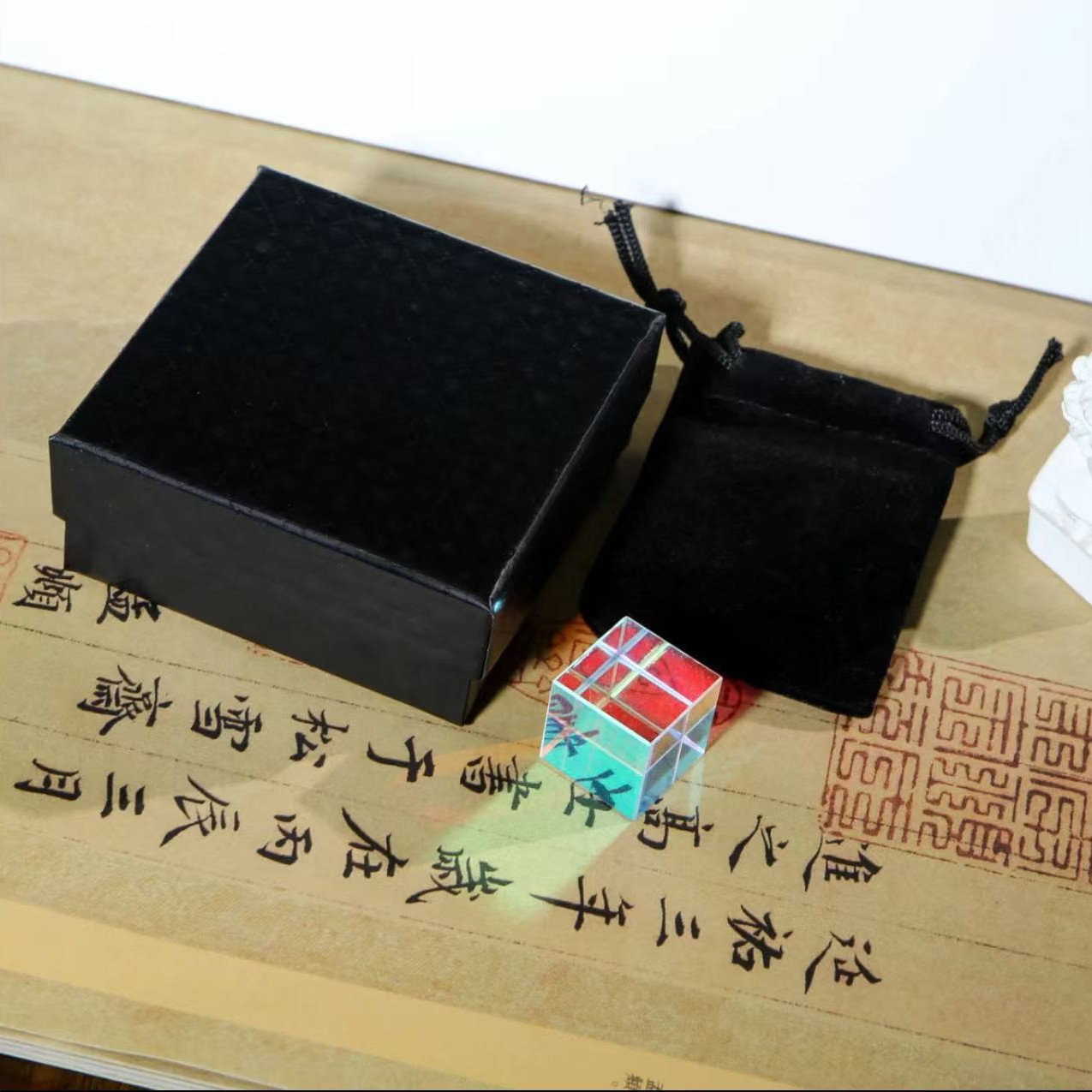 Prisma de coloración solar captador de luz cubo captador de luz solar prisma de vidrio decoración descompresión regalo creativo