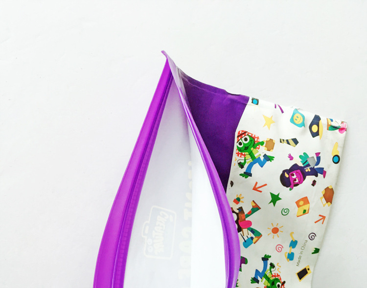 环保EVA自封口罩拉链袋 磨砂PEVA食品保鲜密封袋 EVA