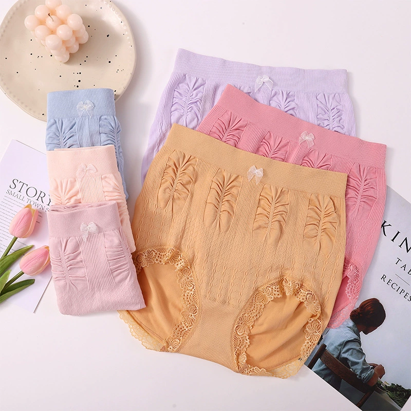 Свежие трусики с высокой талией и большим размером женские банты с высокой эластичкой 200 фунтов толстая сестра брюки брюки брюки для живота