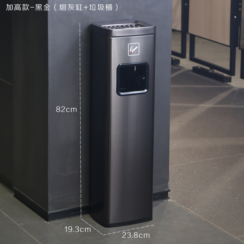 Mayor-Oro Negro (Cenicero + bote de basura)