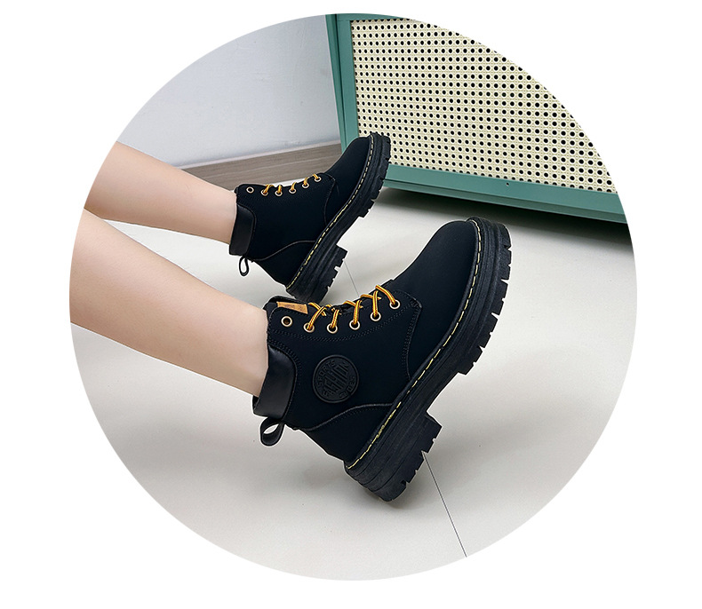 Stivaletti donna retro con suola spessa comodi ed eleganti_voghion.com
