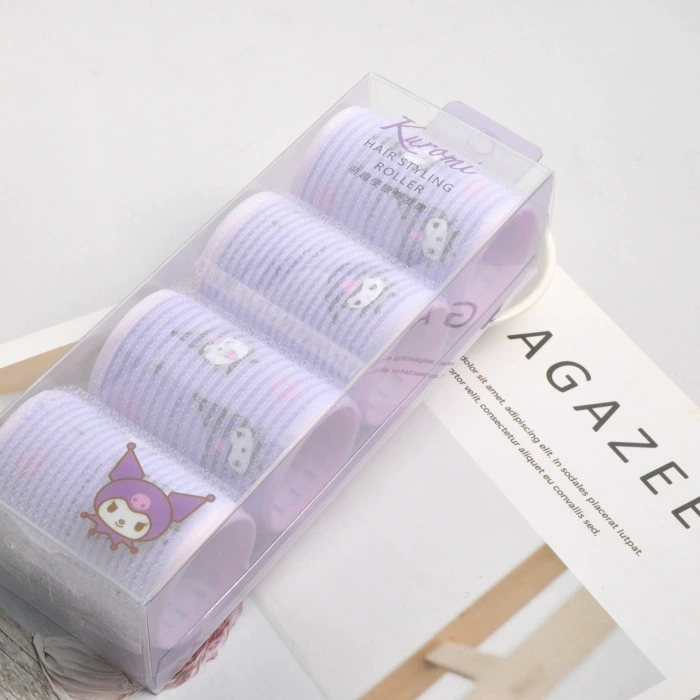 Hair styling rollers Hello Kitty Sanrio, 4-piece bangs volume rollers with cute character prints
