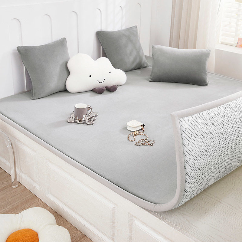 Simple Tatami Thickened Mattress Sponge Pad for Children, Home Use Soft Floor Mat, Non-Slip Rural Floor Mat