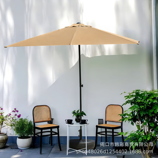 Outdoor commercial wall half umbrella courtyard balcony sunshade outdoor stall rainproof side umbrella factory wholesale