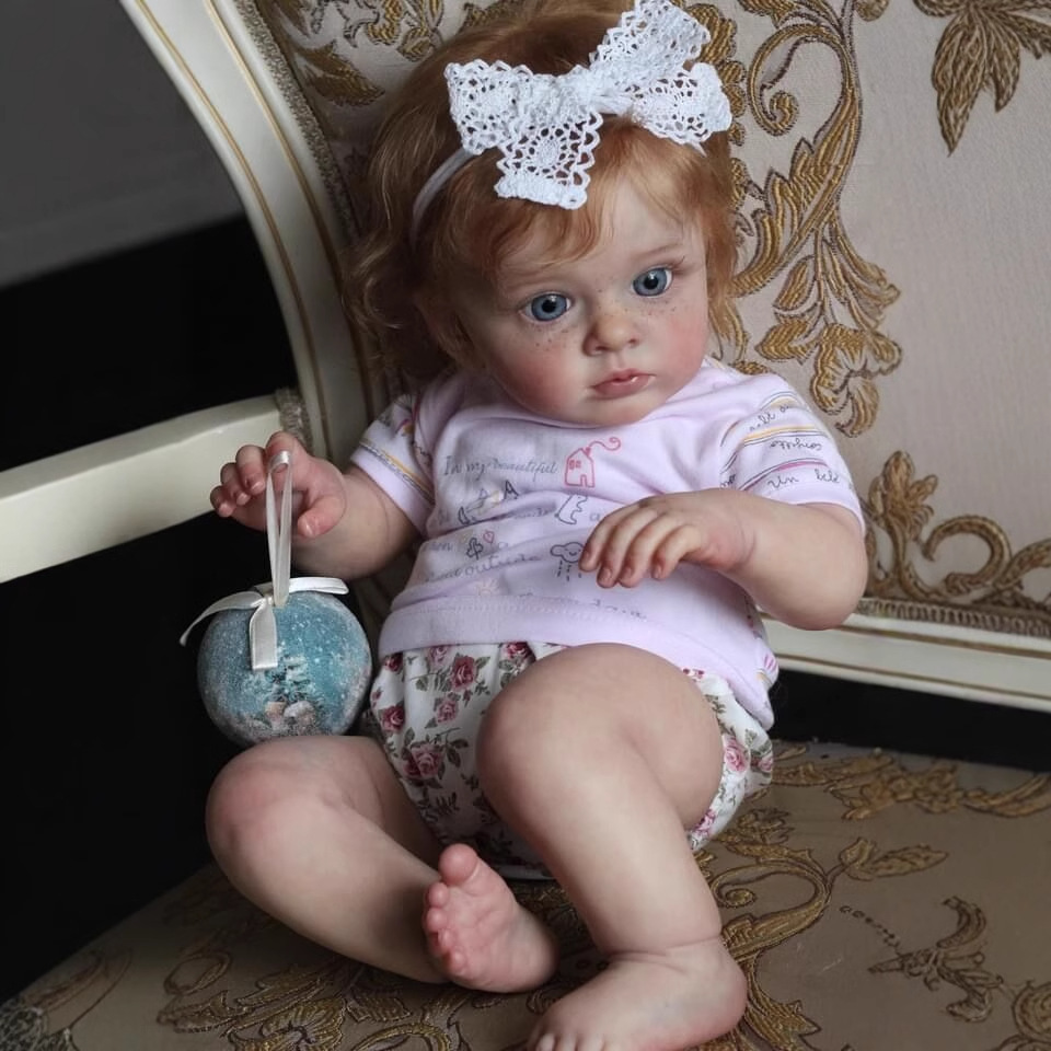 Muñeca realista pintada a mano de alta gama con piel 3D NPK, 60 cm, con venas y líneas de sangre visibles Tutti.