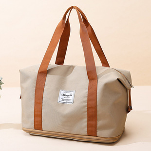 Travel bag large capacity women's lightweight waterproof handbag cover pull rod sports yoga gym bag small factory wholesale