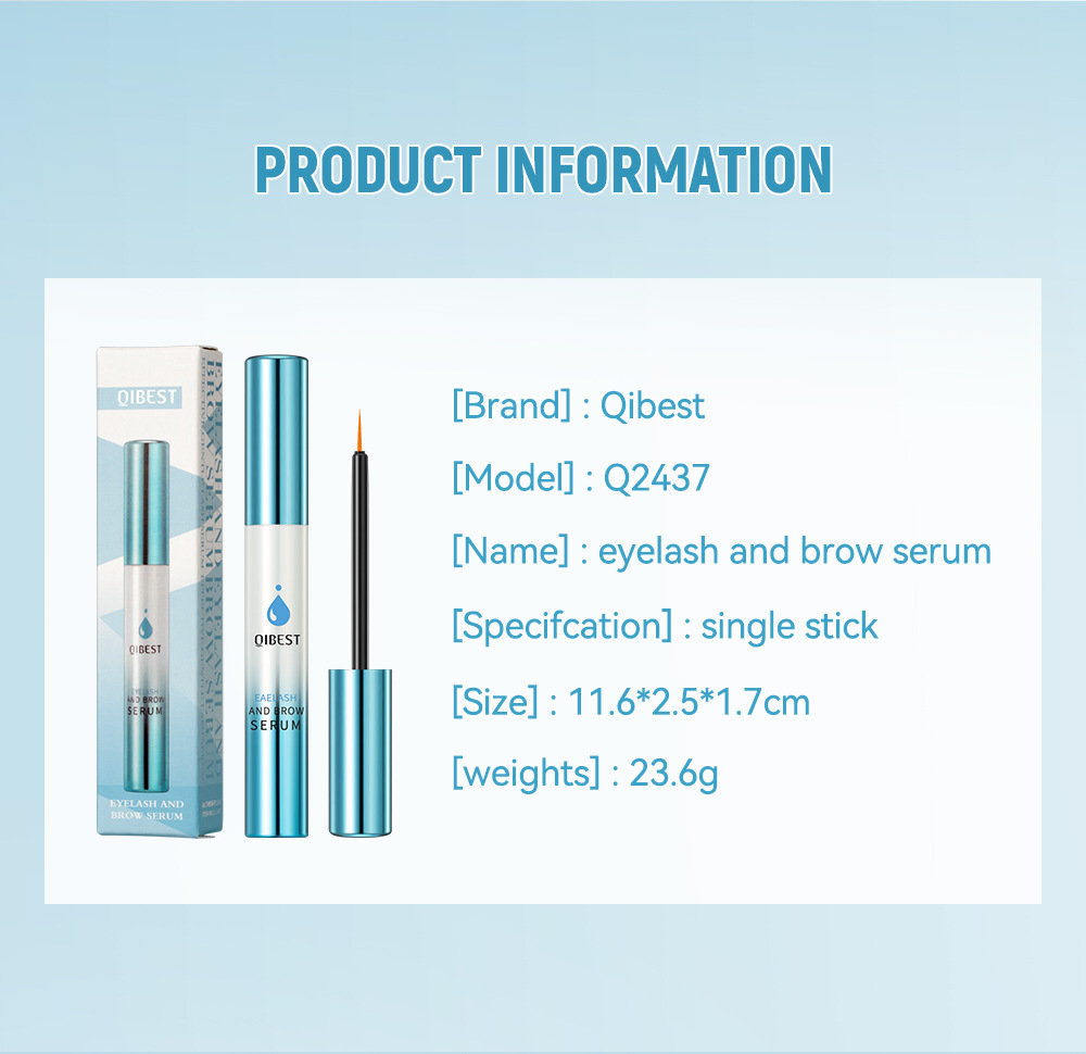 QIBEST Cross-border Best-selling Natural Slimming, Thickening, Curling eyelash and Eyebrow Care Liquid Makeup undefined