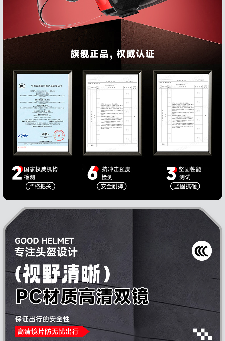 Motorcycle Helmet 3C Certified Full Face Helmet