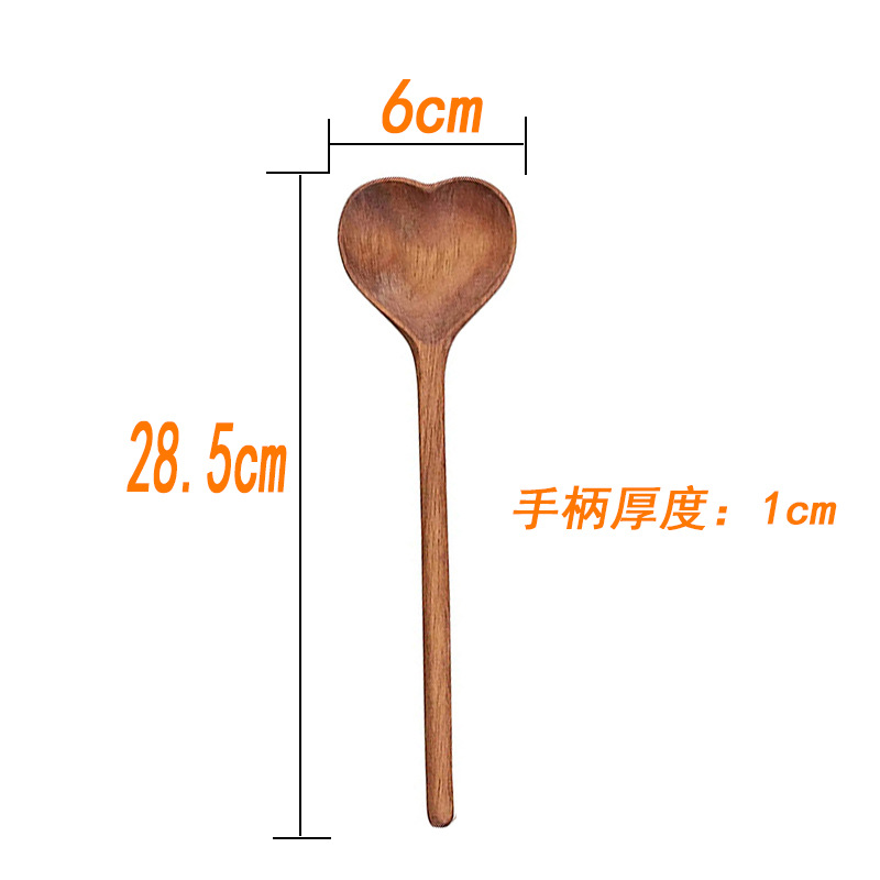 Arco en forma de corazón cuchara de madera Día DE LA Madre regalo mal de amor cuchara de madera cuchara de amor cuchara de madera transfronteriza Amazon