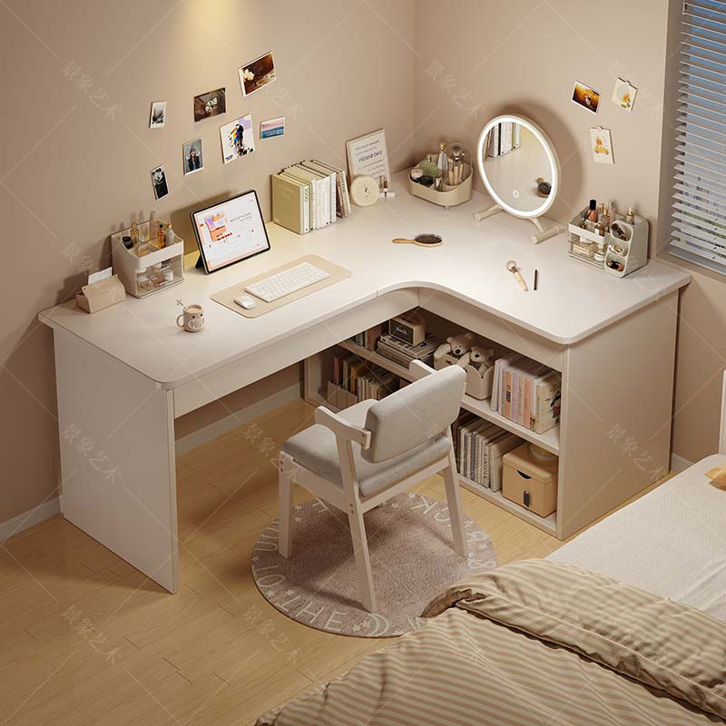 Computer Desk Desktop Home Bedroom Bookshelf Integrated Student Learning Writing Corner Multi-Functional Office Desk