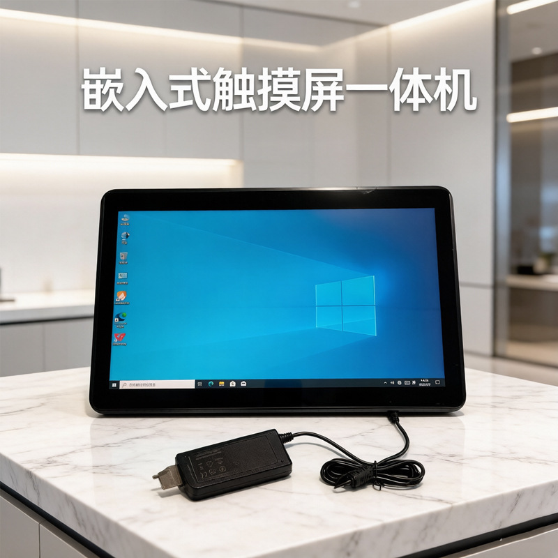 Computer Touch Screen All-In-One Device / 15.6inch Inch Windows Capacitive Touch Screen Wall-Mounted Model, Narrow Edge, Open and Embeddable