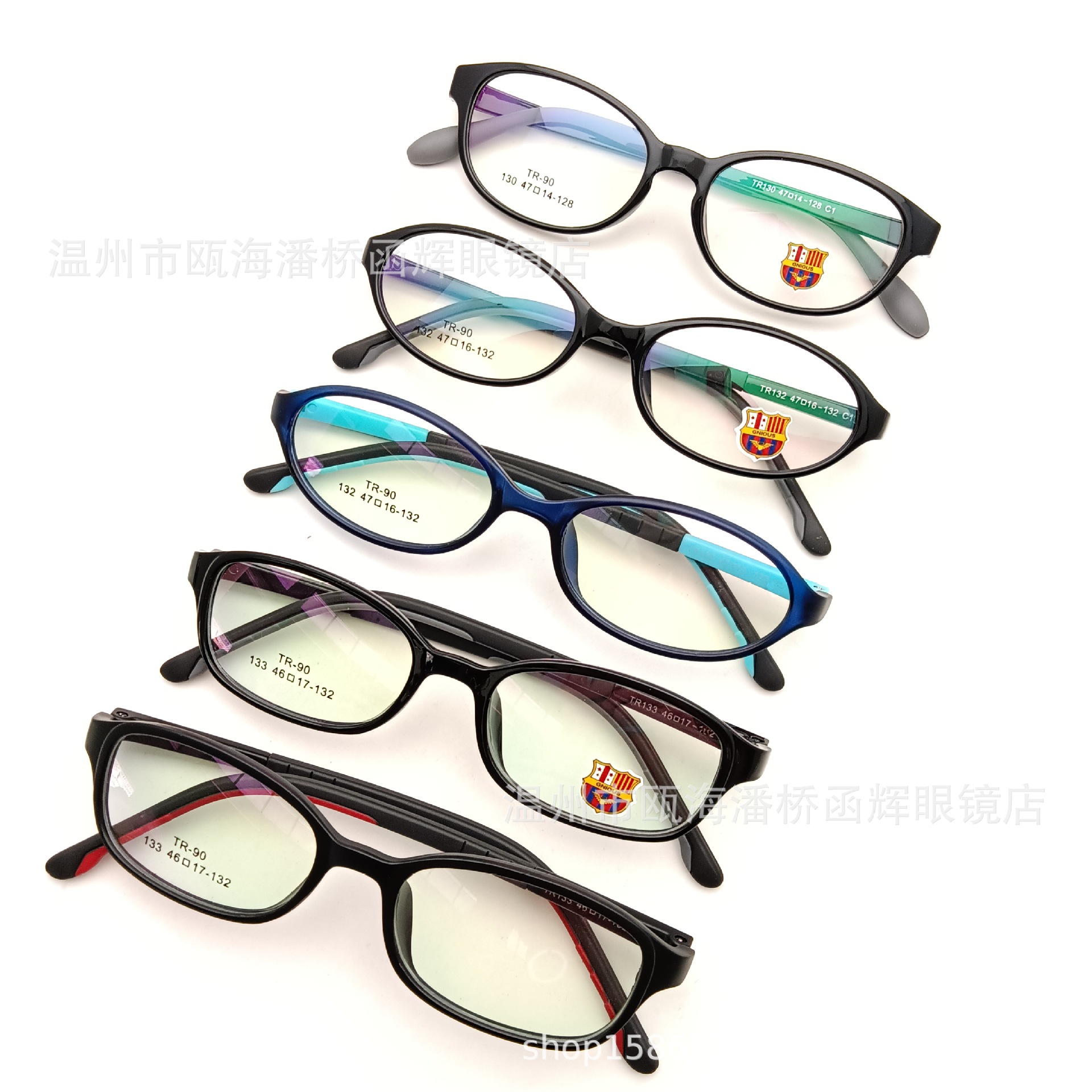 new pattern TR90 Spectacle frame men and women children student Ultralight Eyeglass frame black myopia glasses