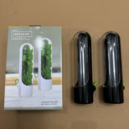 Transfronterizo Amazon herba caja de conservación de verduras almacenamiento de vegetales refrigerador almacenamiento creativo taza de conservación de cilantro